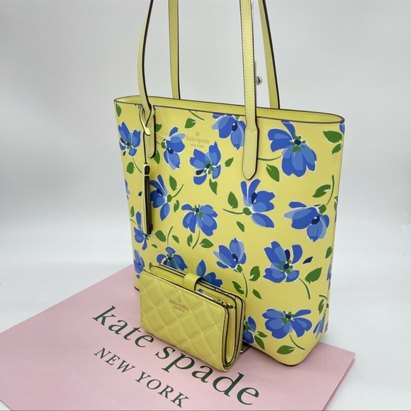 Kate Spade Jana Tea Garden Tote & Bifold Wallet - Picture 3 of 13
